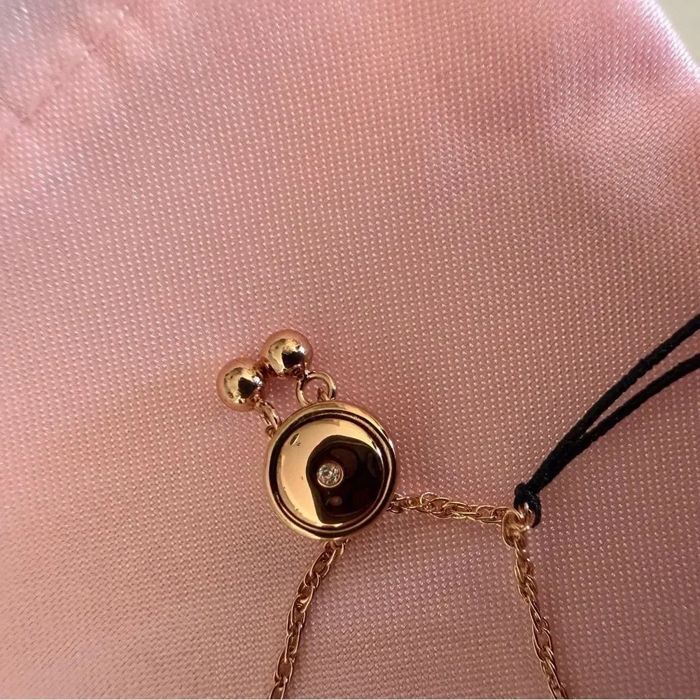 Kate Spade New York Rose Gold Circle of Love Adjustable Bracelet NWT - Picture 3 of 5